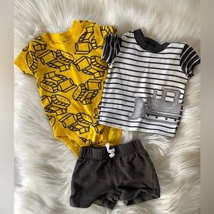 ⚫️5 for $25!⚫️ Baby boy 3-piece matching construction set